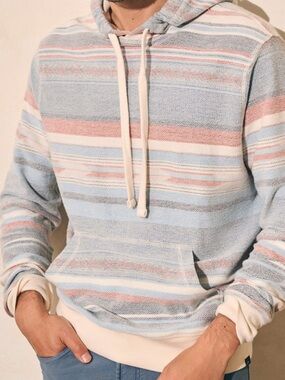 Faherty Byron Bay Hoodie Sweatshirt Sierra Paradise XXL